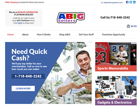 A Big Sellers Website