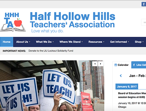Half Hollow Hills Teacher's Association Website