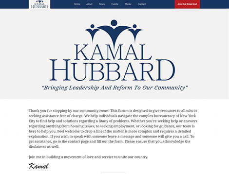 Website for Community Activist