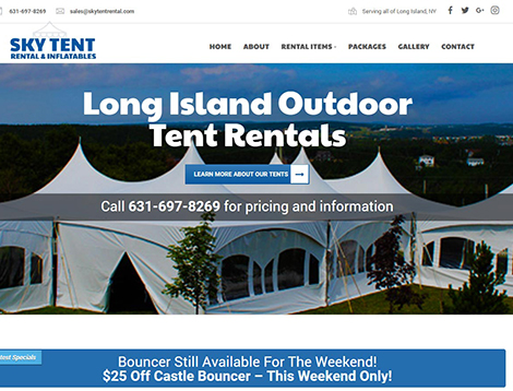Long Island Outdoor Tental Rental Website